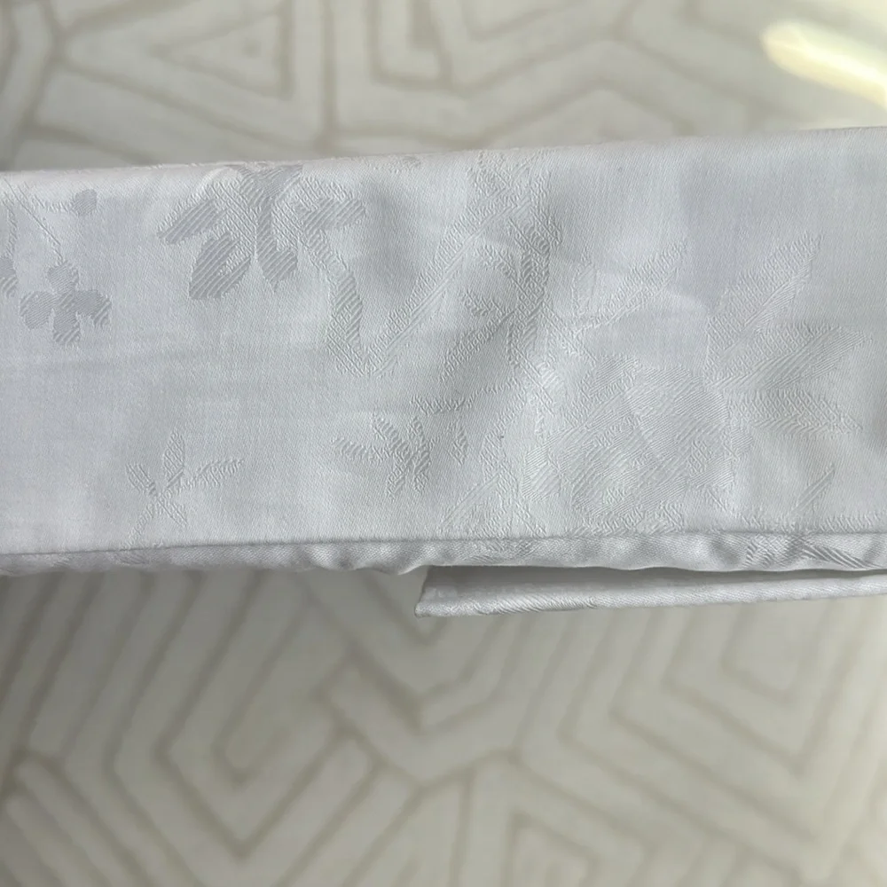 Ralph Lauren Bethany Jacquard queen Xtra Deep Fitted Sheet Organic NEW
